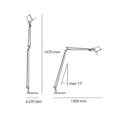 Tolomeo reading floor